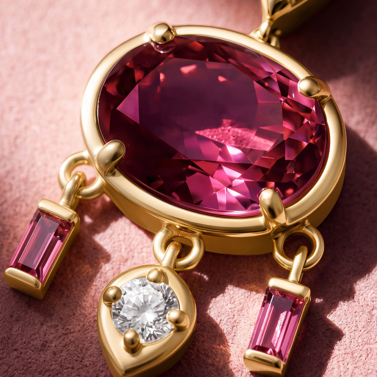Pink Topaz Necklace - Dreamcatcher
