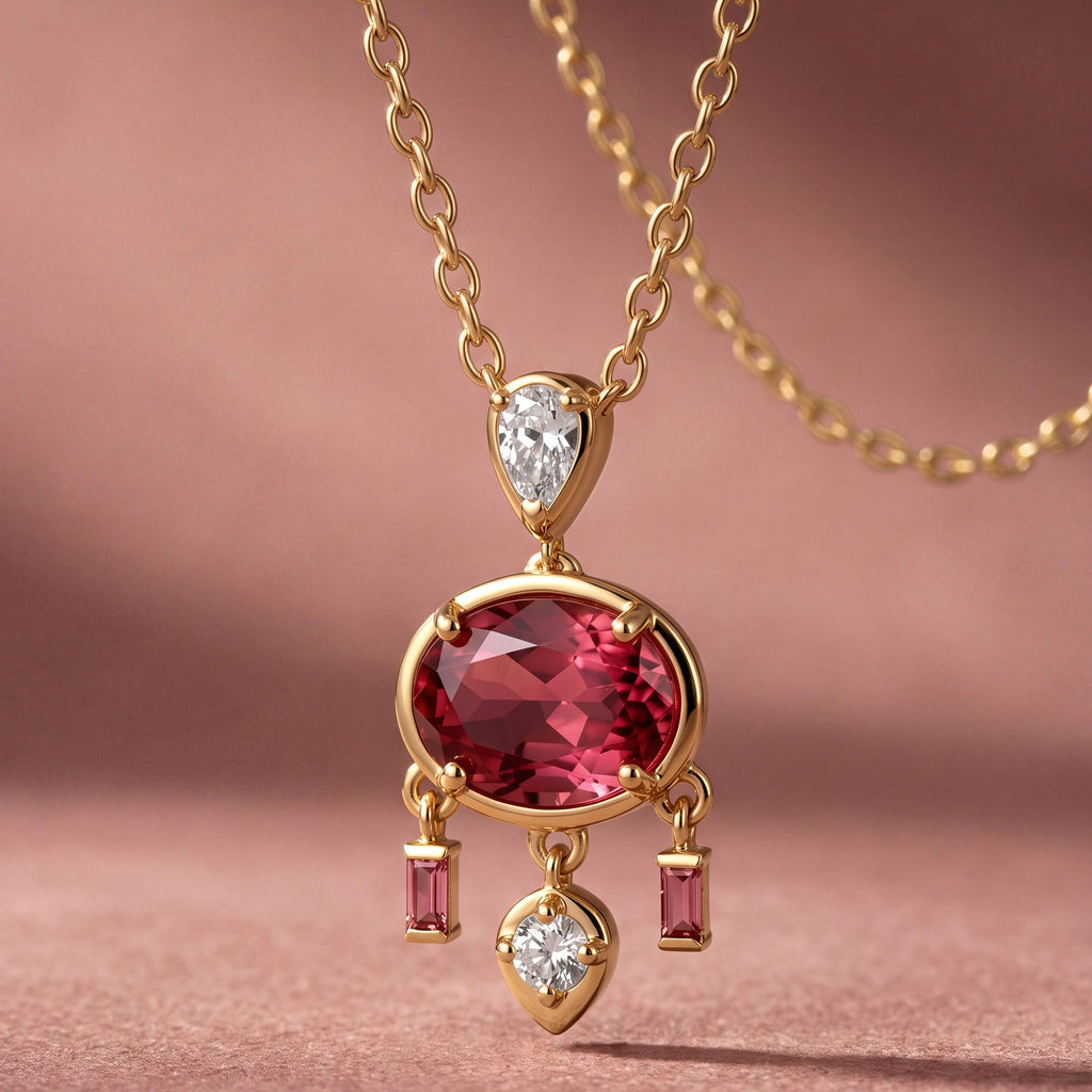 Pink Topaz Necklace - Dreamcatcher
