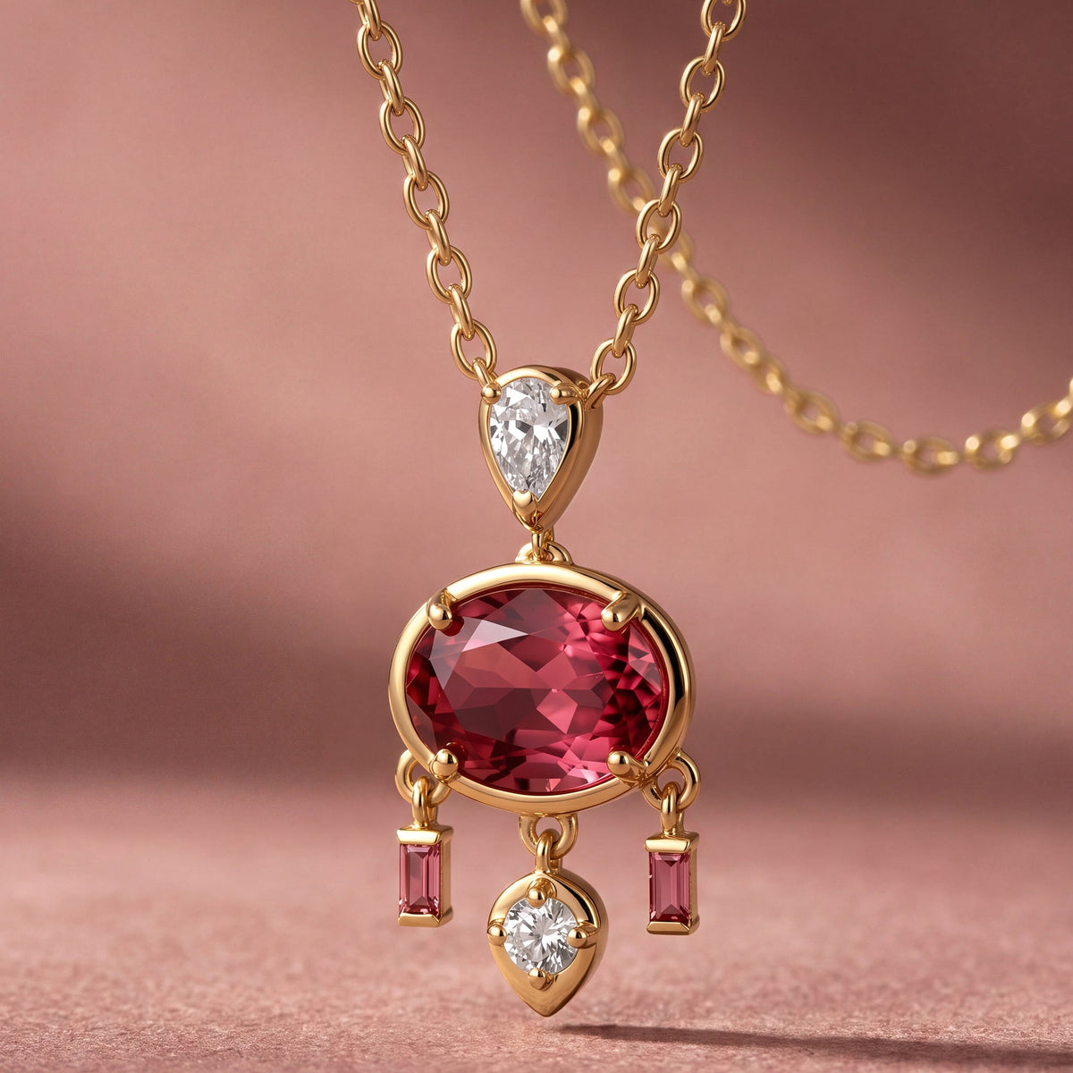 Pink Topaz Necklace - Dreamcatcher