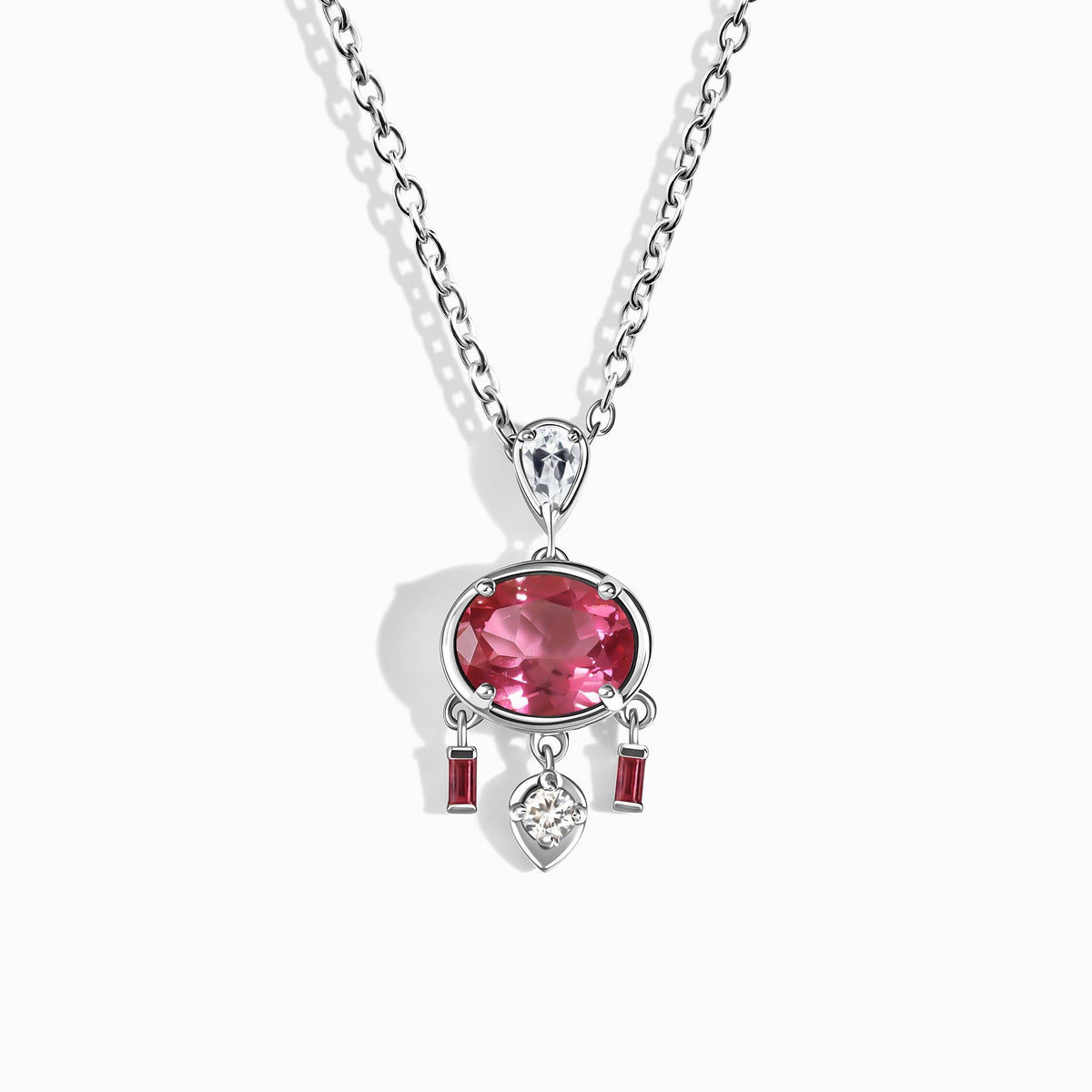 Pink Topaz Necklace - Dreamcatcher