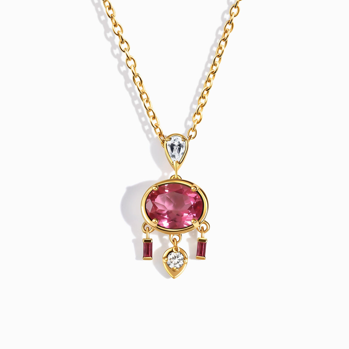 Pink Topaz Necklace - Dreamcatcher