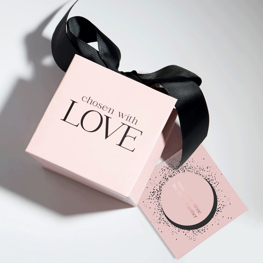 Pink Gift Bag & Black Gift Card Set - Large