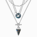 Labradorite Heroine T-Lock & Ora Necklaces & Widelink Chain