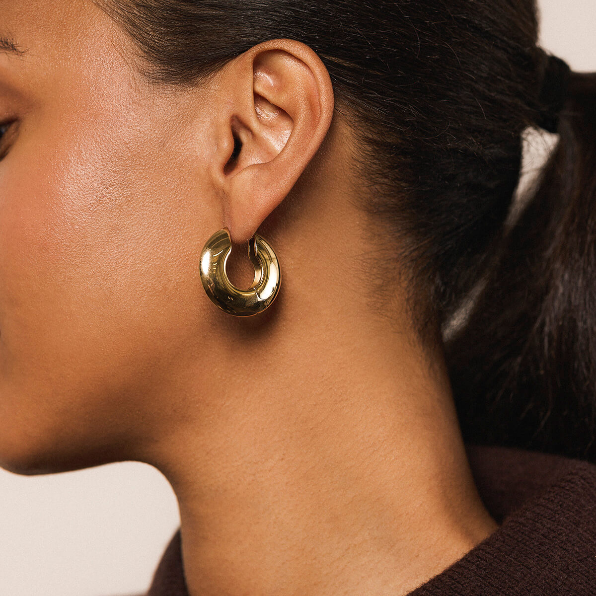Puffy Disc Hoops