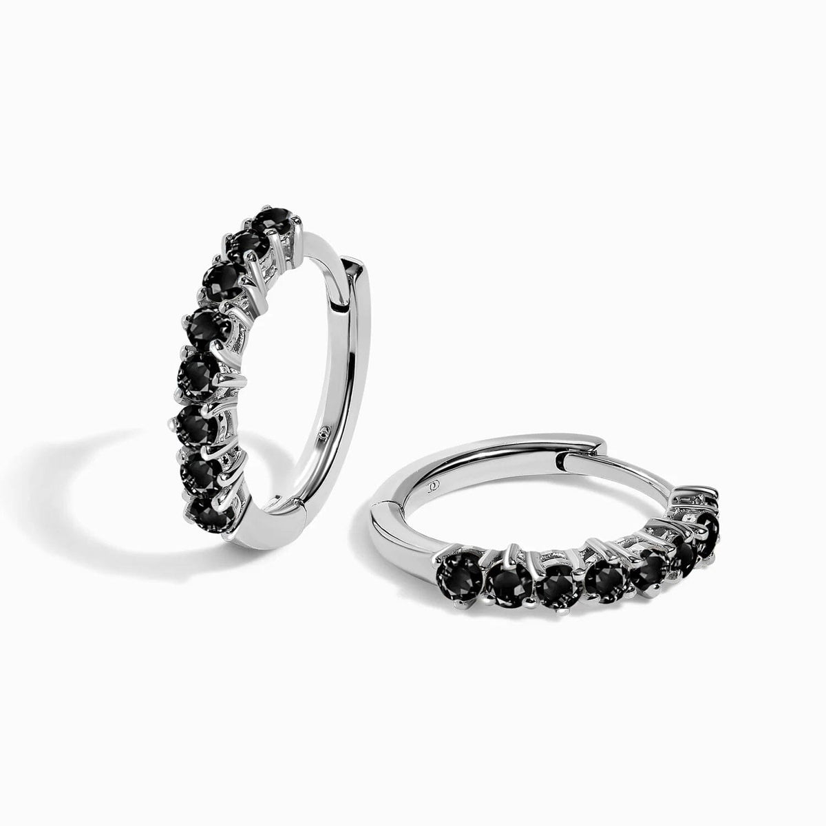 Black Onyx Earrings - Queen Bonny Hoops