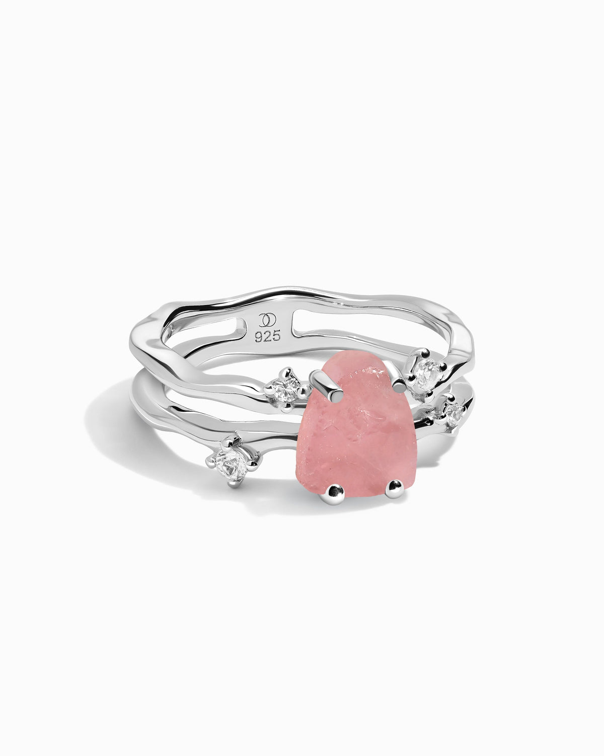 Rose Quartz Ring - Flow