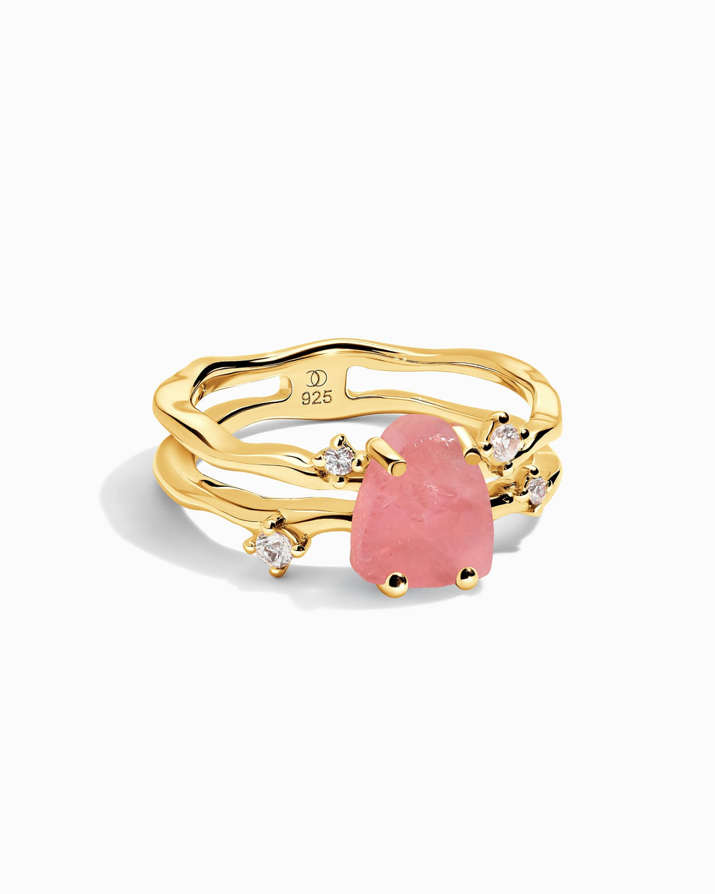 Rose Quartz Ring - Flow