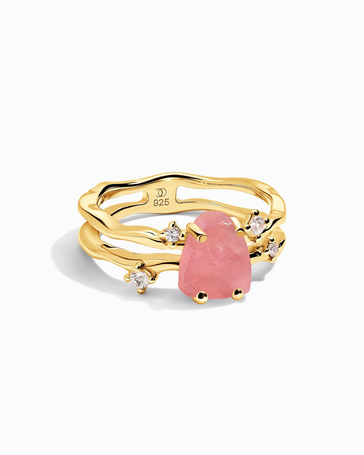 Rose Quartz Ring - Flow