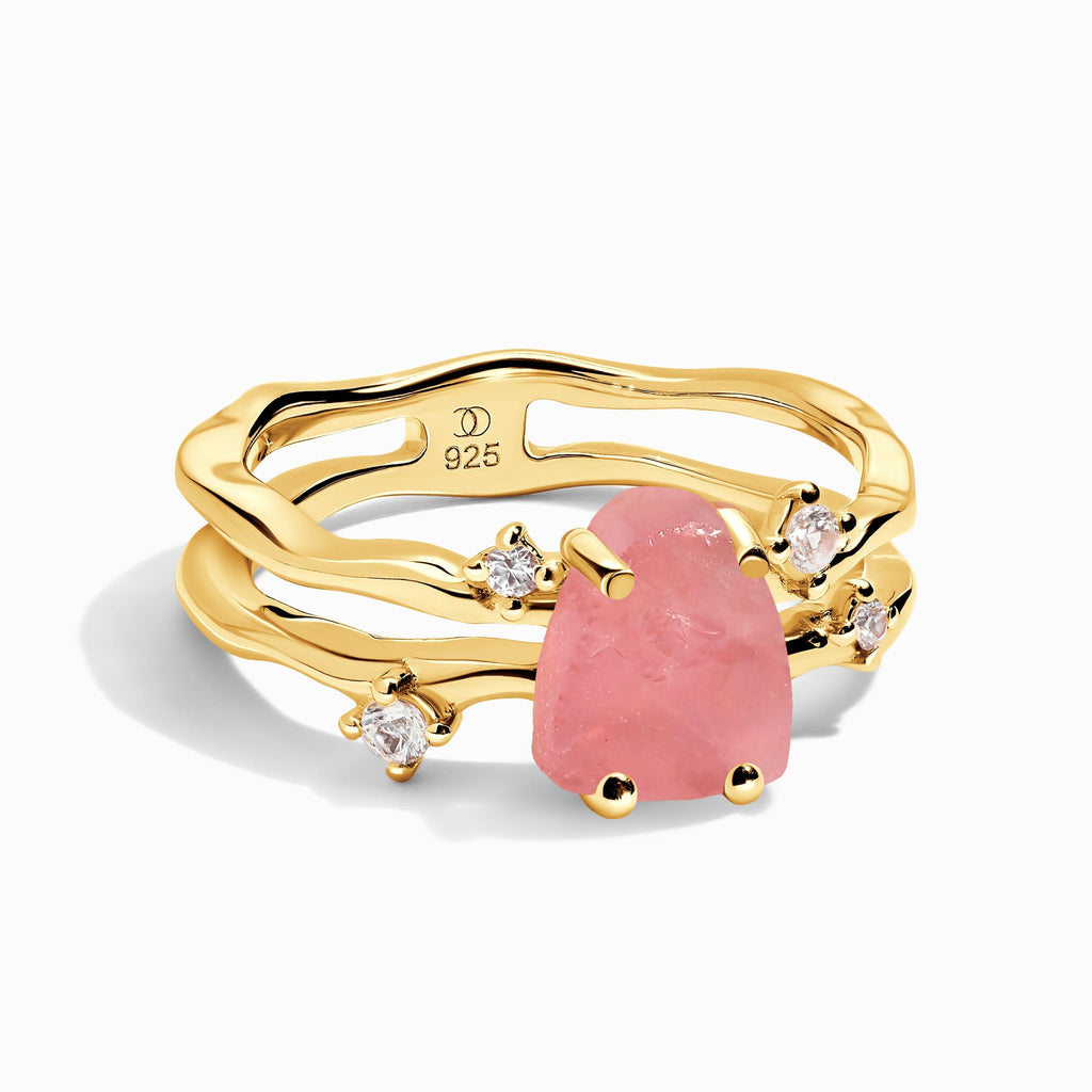 Rose Quartz Ring - Flow
