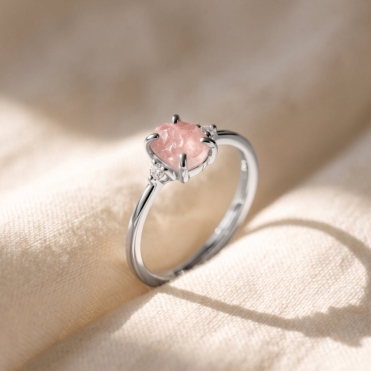 Rose Quartz Ring - Petite Allure