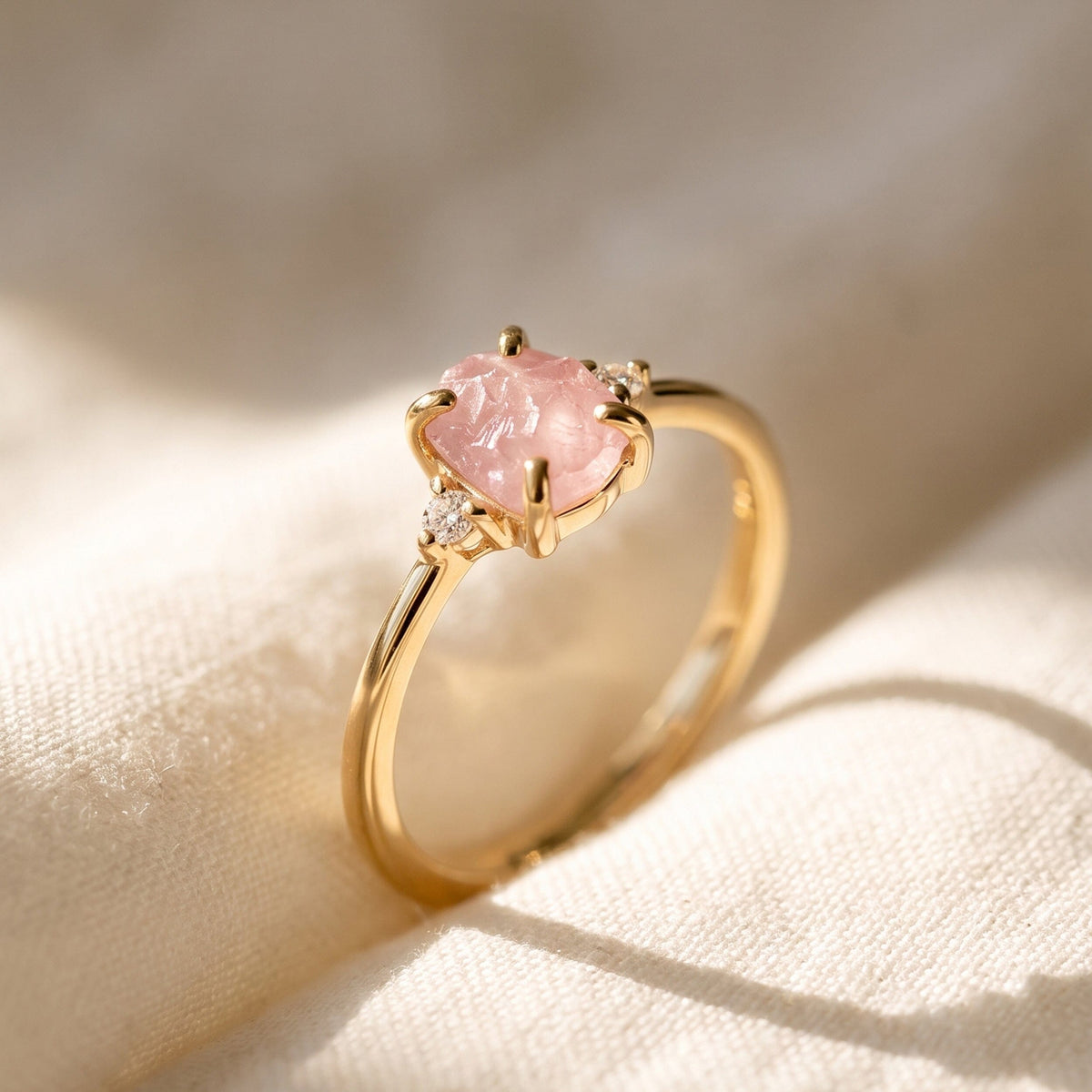 Rose Quartz Ring - Petite Allure