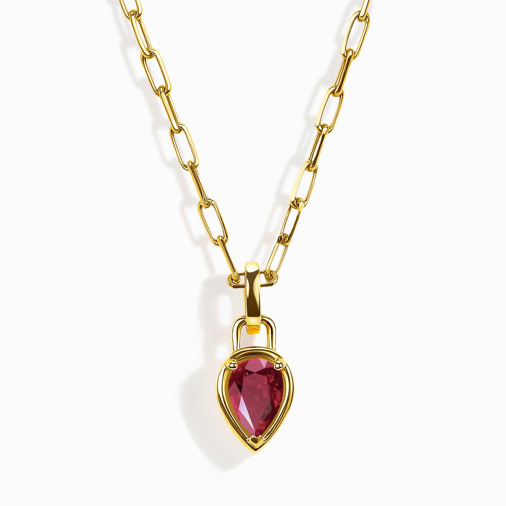 Ruby Talis Widelink Necklace - July Birthstone