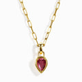 Ruby Talis Widelink Necklace - July Birthstone