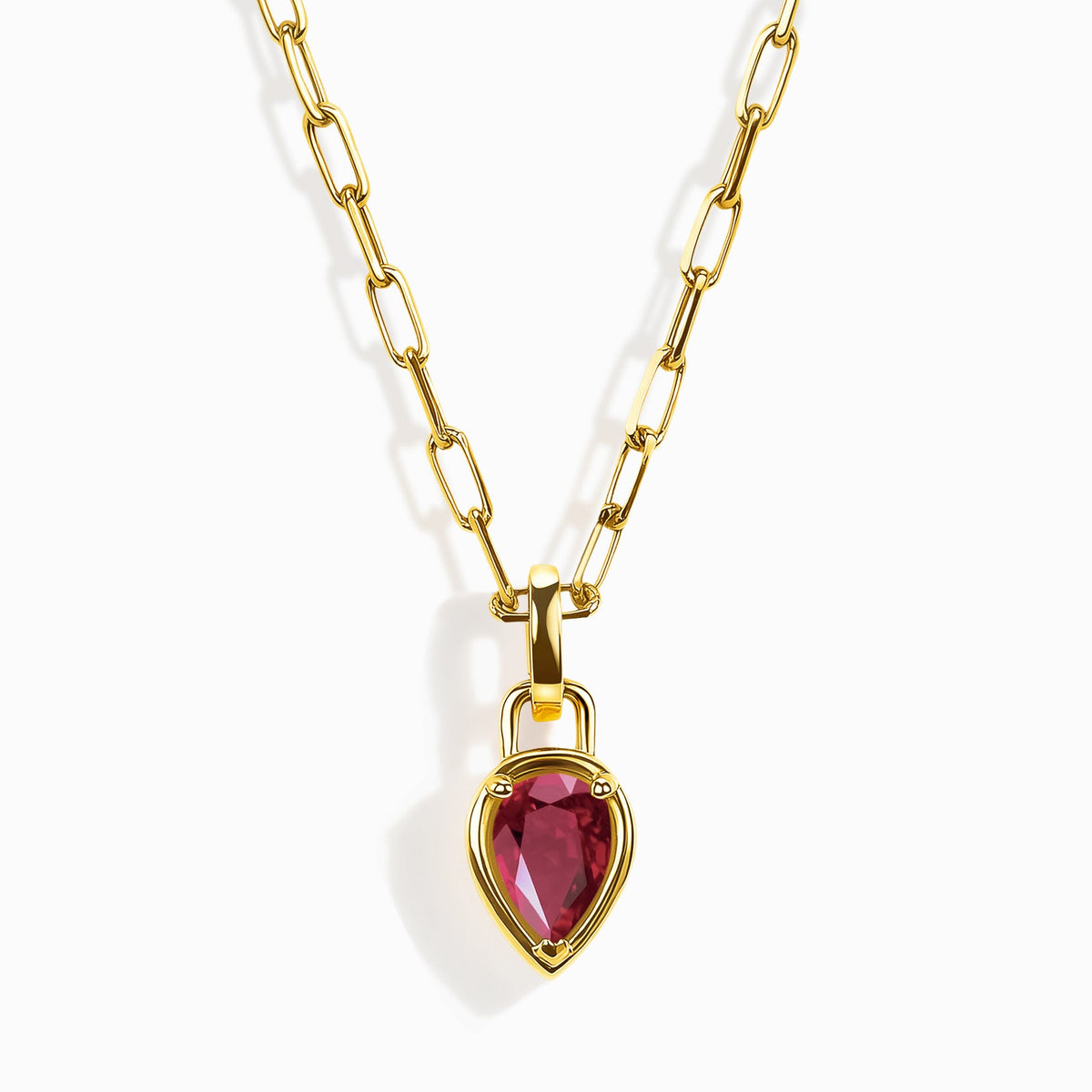 Ruby Talis Widelink Necklace - July Birthstone