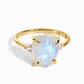 Moonstone Diamond Ring - Raw Allure