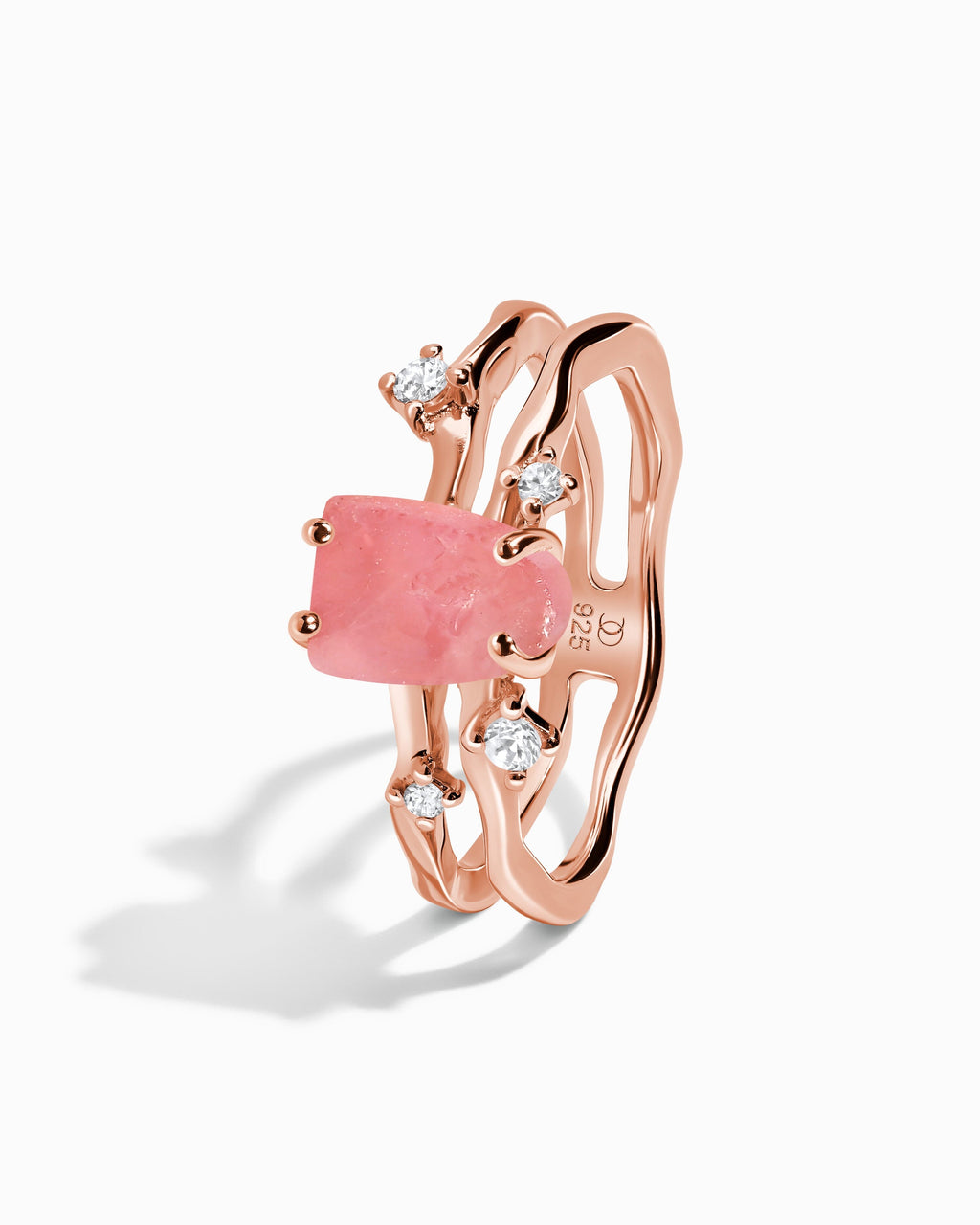 Rose Quartz Ring - Flow