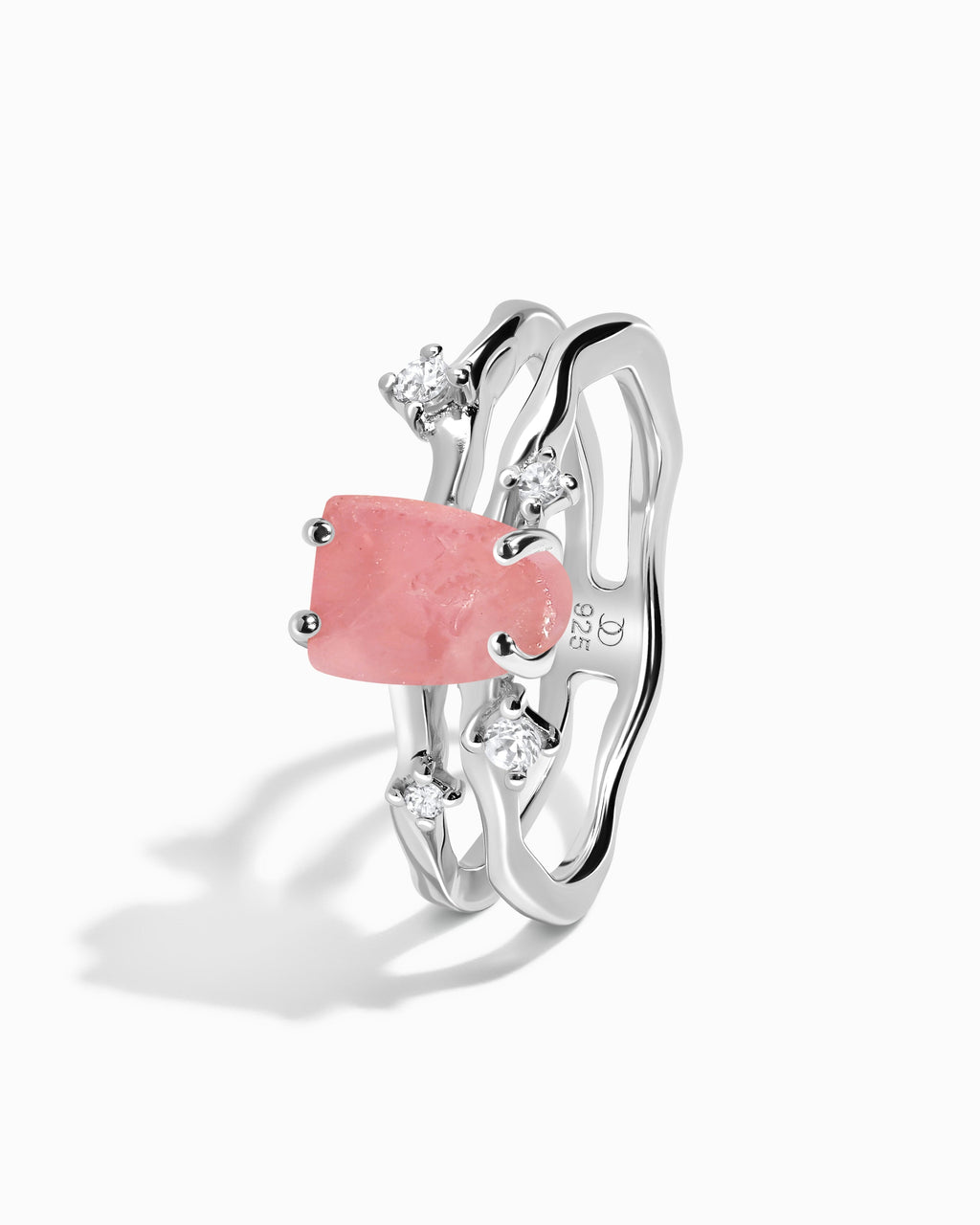 Rose Quartz Ring - Flow