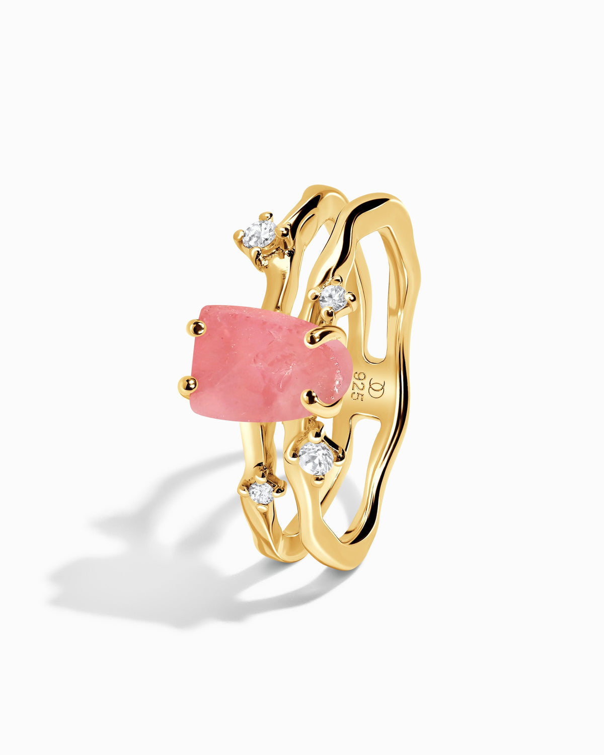 Rose Quartz Ring - Flow