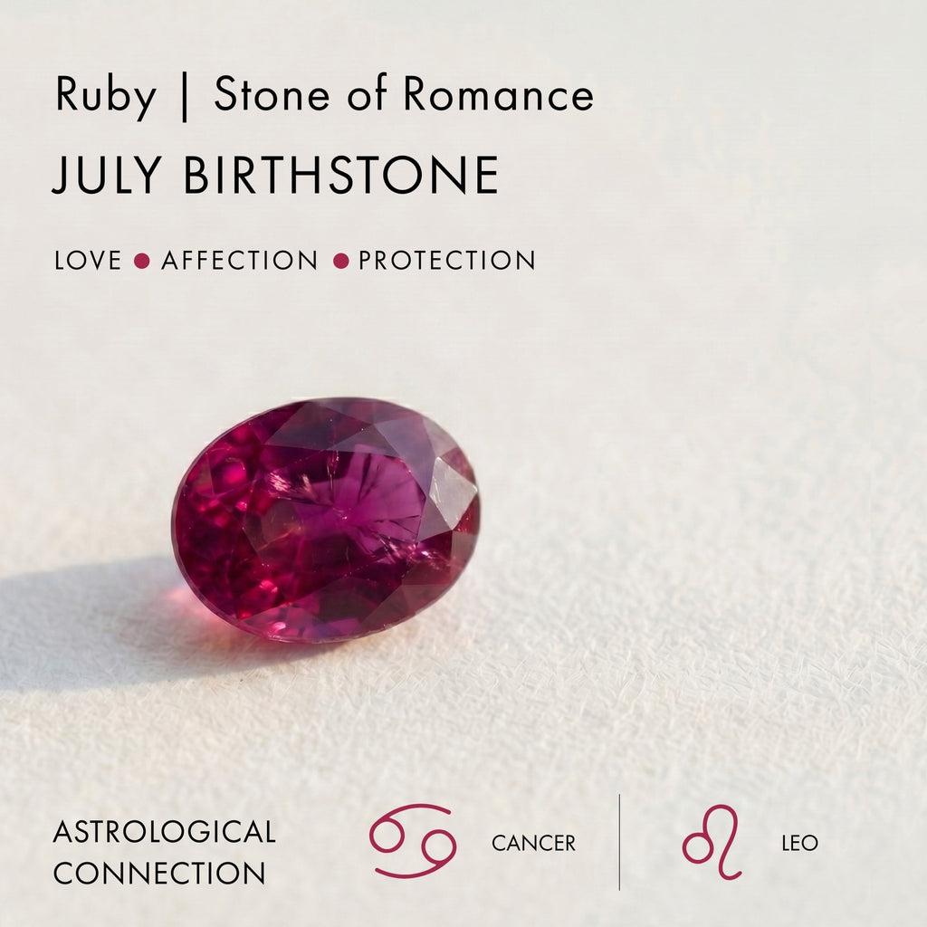 Ruby Necklace Sway - July Birthstone