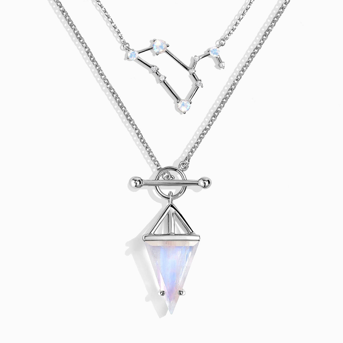 Moonstone Leo Zodiac Constellation & Heroine Necklaces