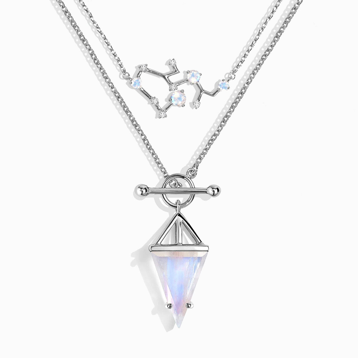 Moonstone Sagittarius Zodiac Constellation & Heroine Necklaces