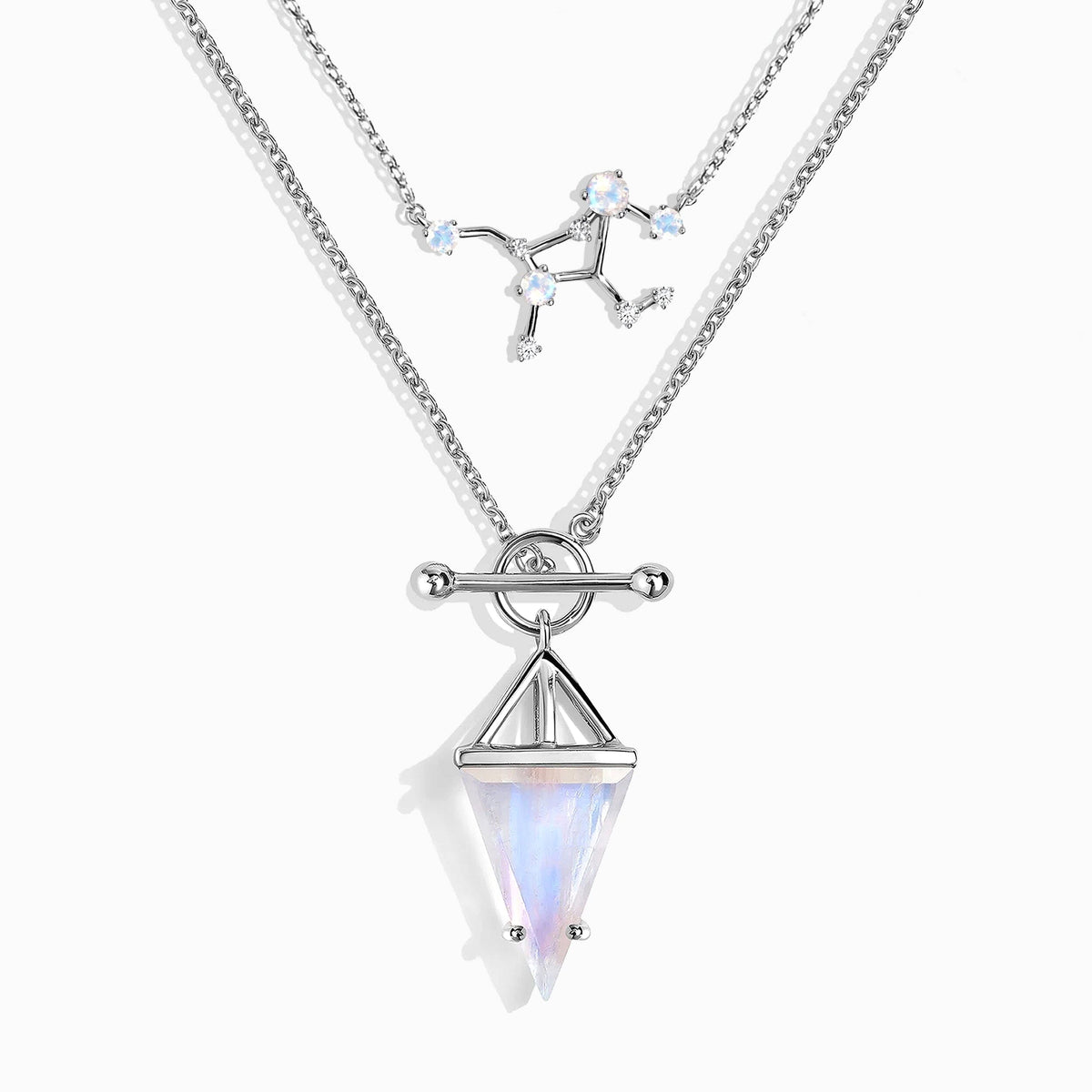 Moonstone Virgo Zodiac Constellation & Heroine Necklaces
