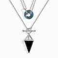 Labradorite Ora & Black Obsidian Heroine Necklaces