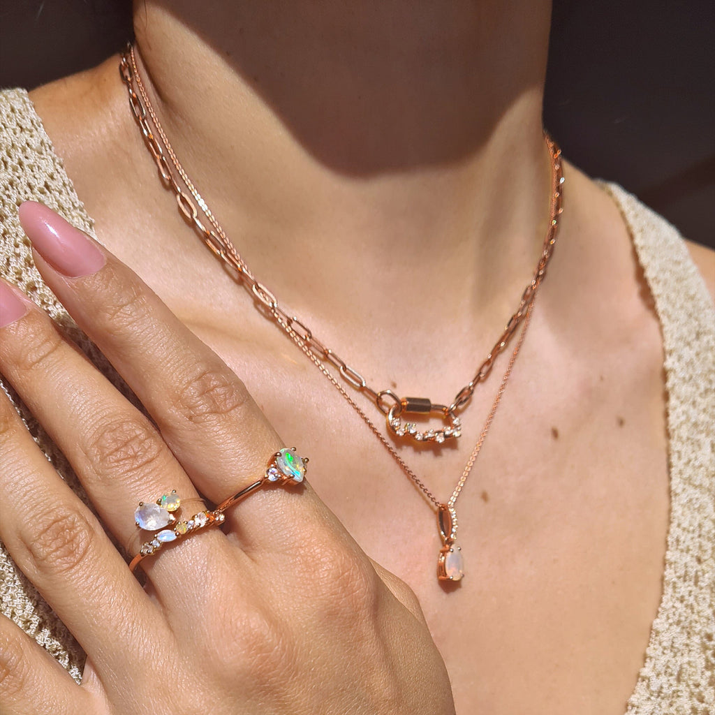 Moonstone Opal Ring - Grace