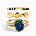 Mood Serpent & Twinkling & Waves Rings