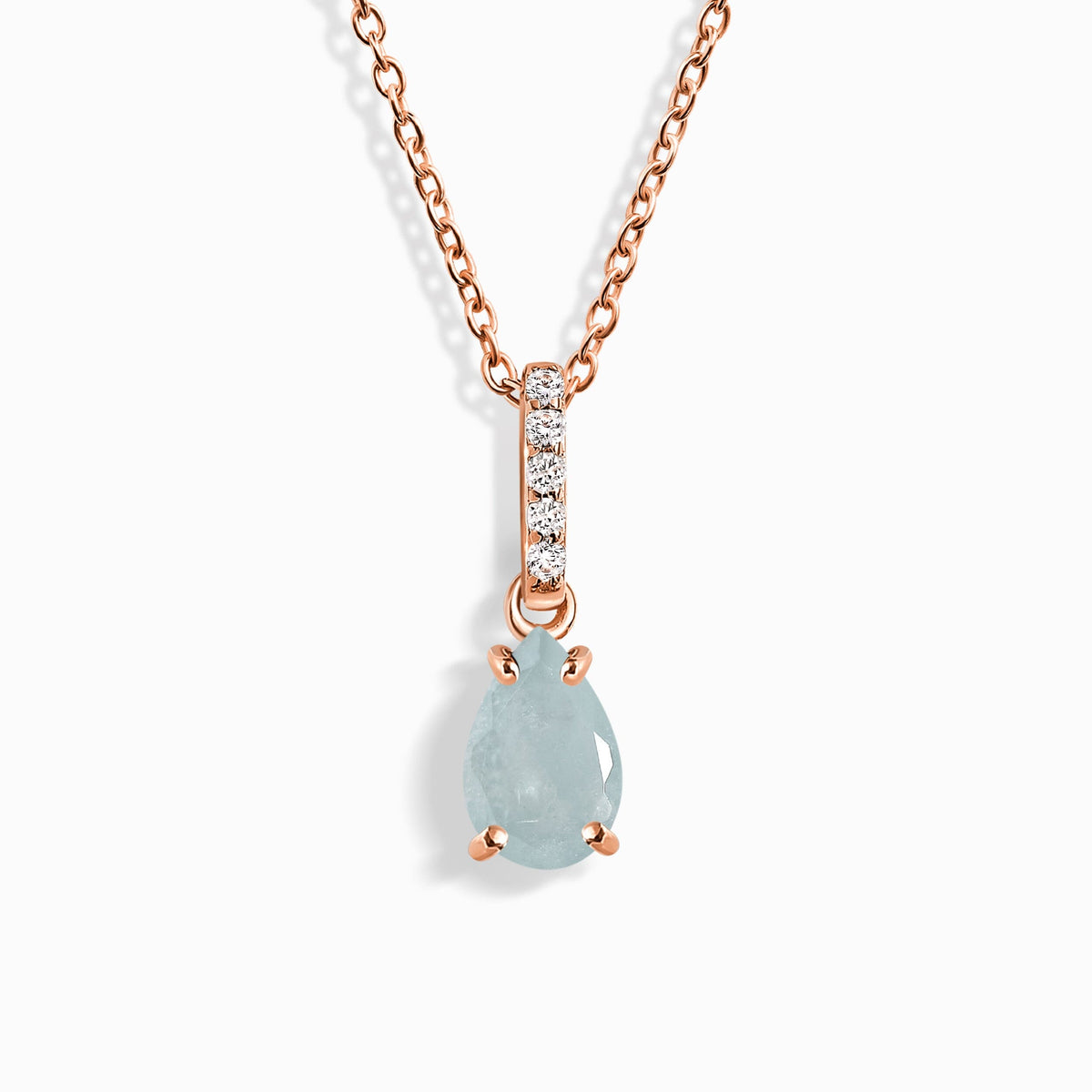 Aquamarine Necklace Sway - March Birthstone
