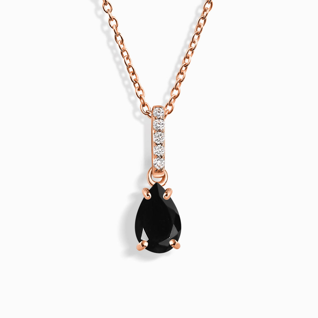 Black Onyx Necklace Sway - December Birthstone