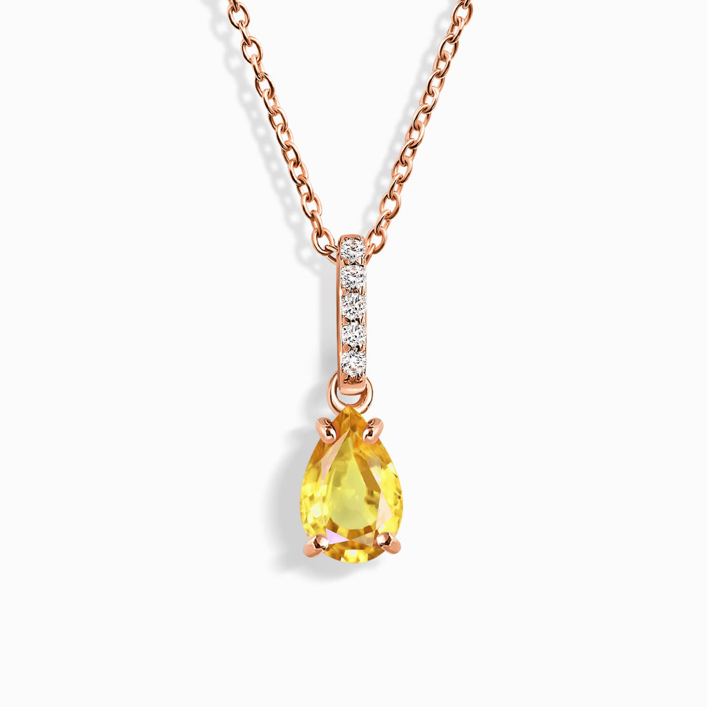 Citrine Necklace Sway - November Birthstone