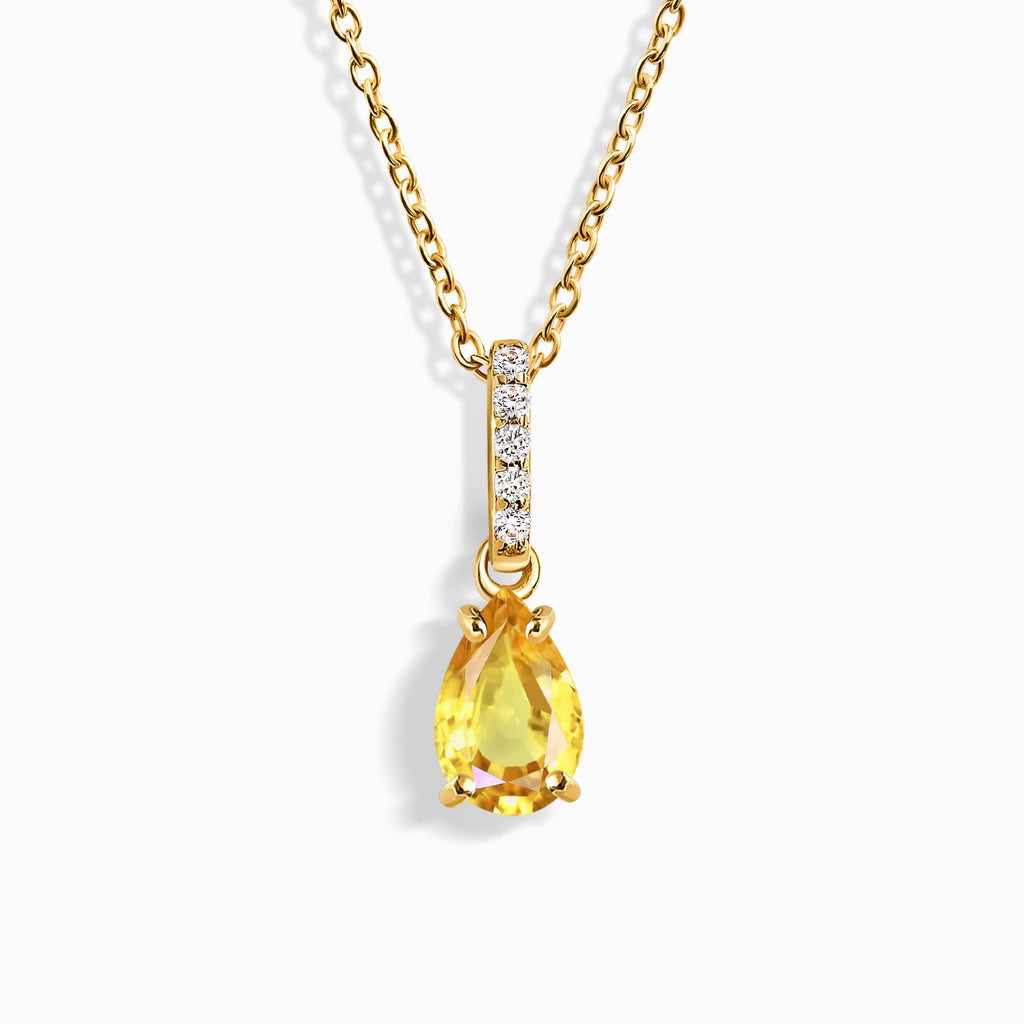 Citrine Necklace Sway - November Birthstone