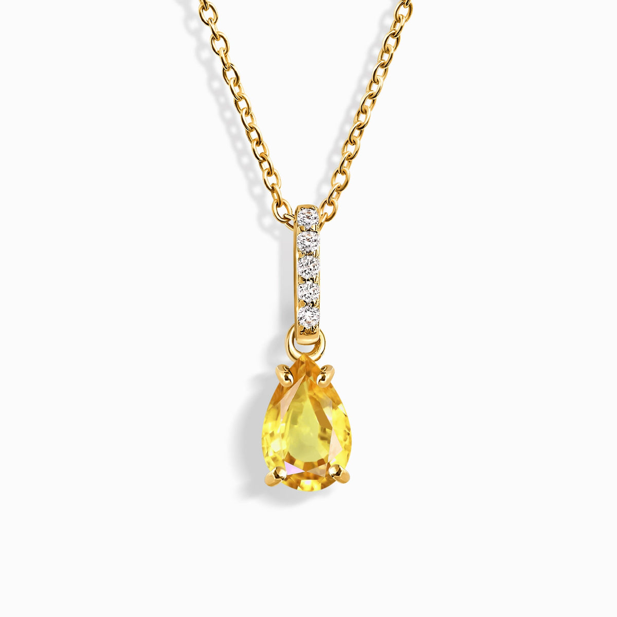 Citrine Necklace Sway - November Birthstone