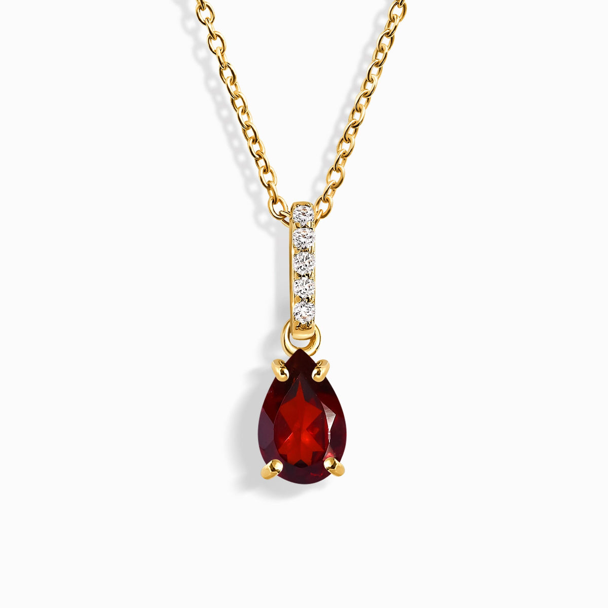 Garnet Necklace Sway - January Birthstone