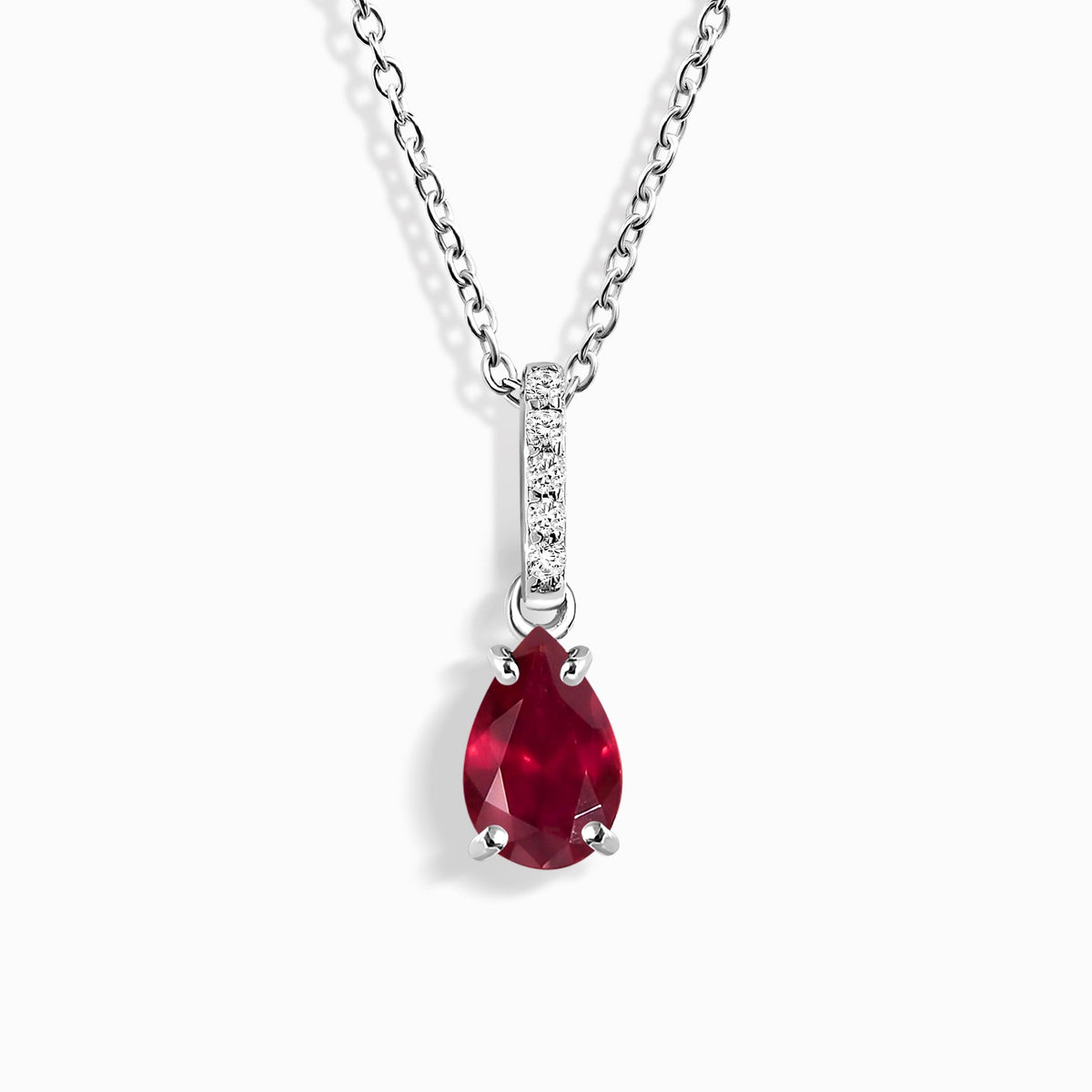 Ruby Necklace Sway - July Birthstone