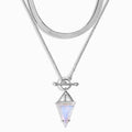 Moonstone Heroine & Herringbone Necklaces