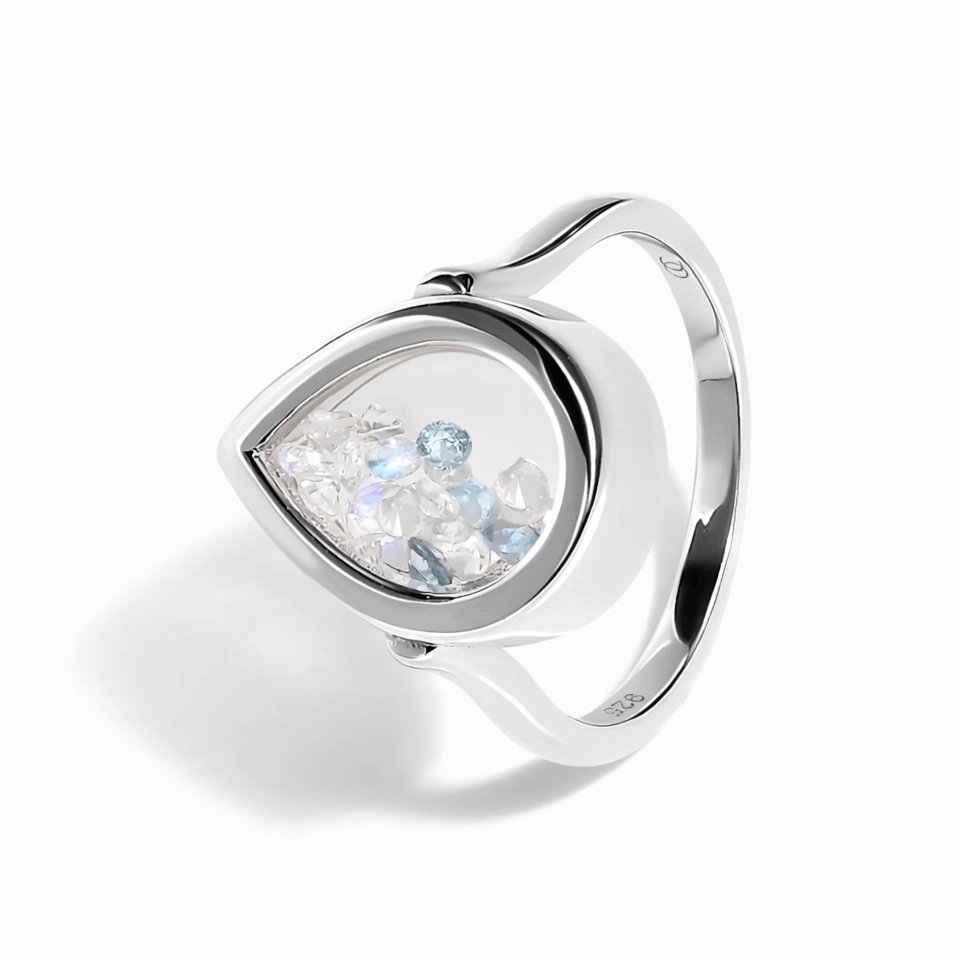 Moonstone Aquamarine Ring - Gem Glide