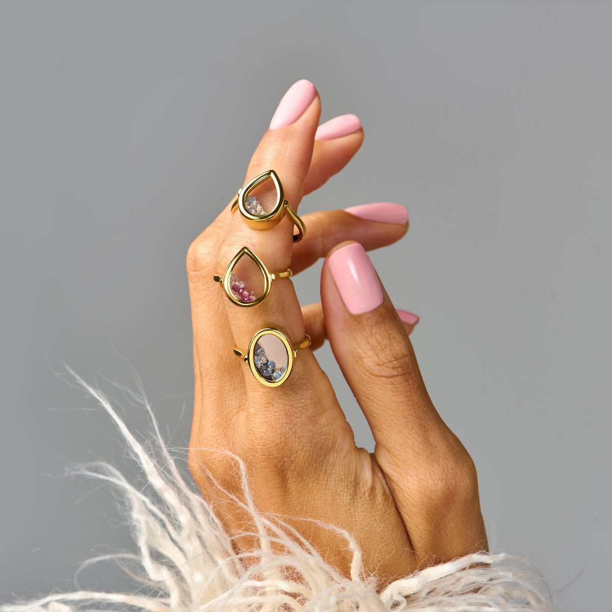 Rose Quartz Rhodolite Ring - Gem Glide