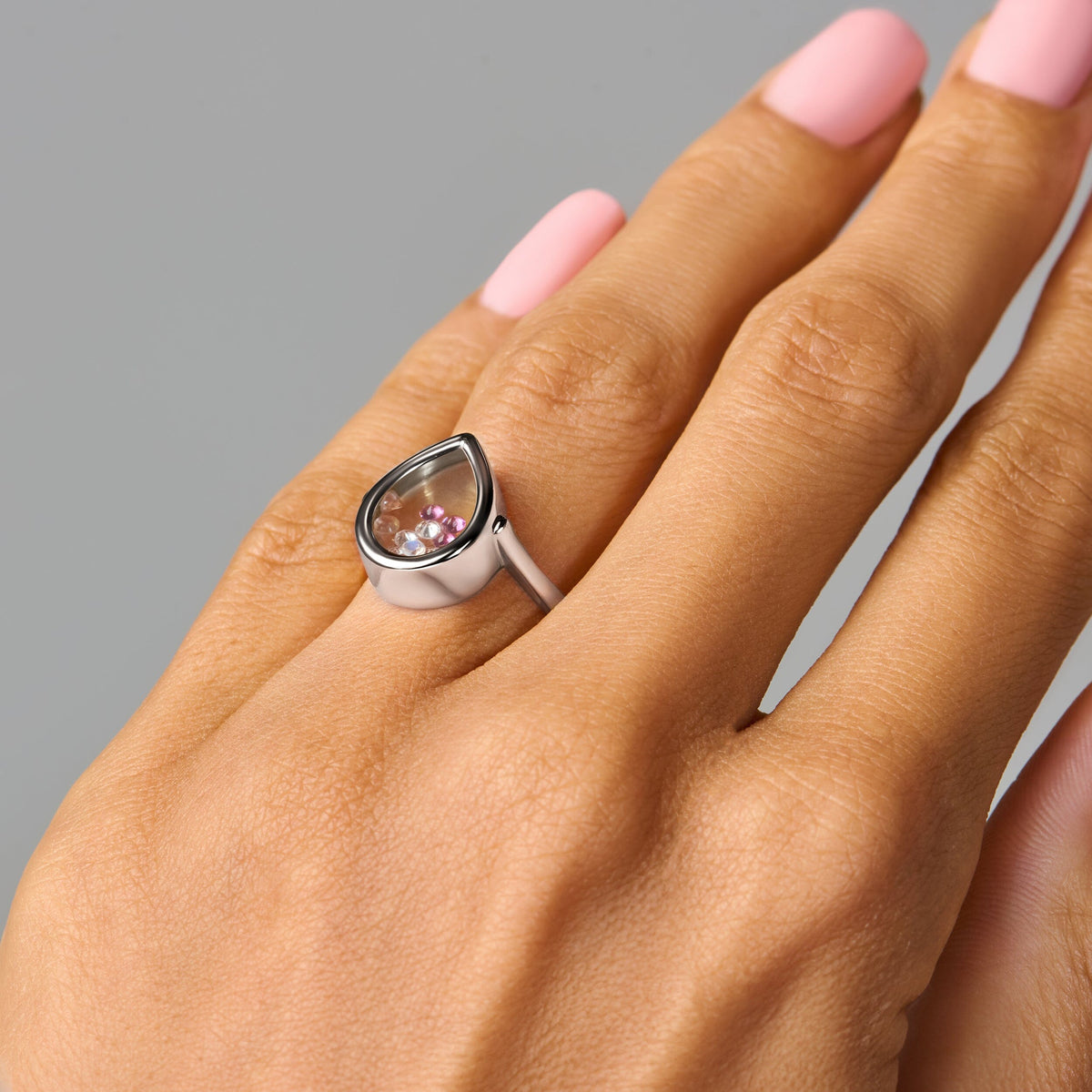 Rose Quartz Rhodolite Ring - Gem Glide