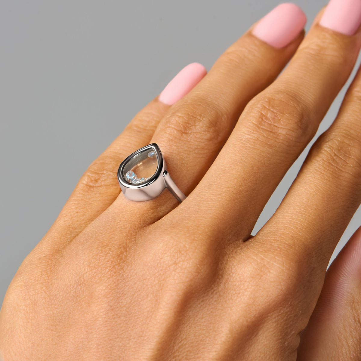 Moonstone Aquamarine Ring - Gem Glide