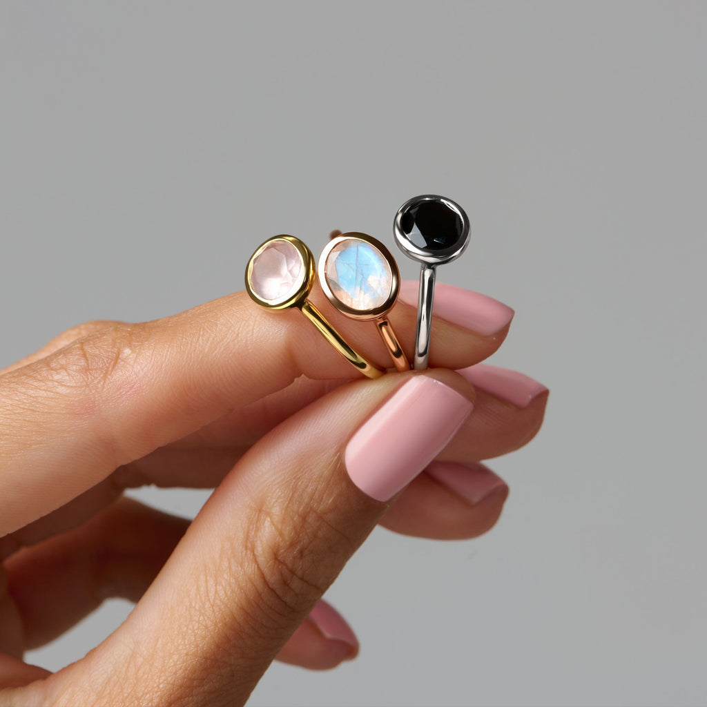 Black Obsidian Ring - Skin-Touch