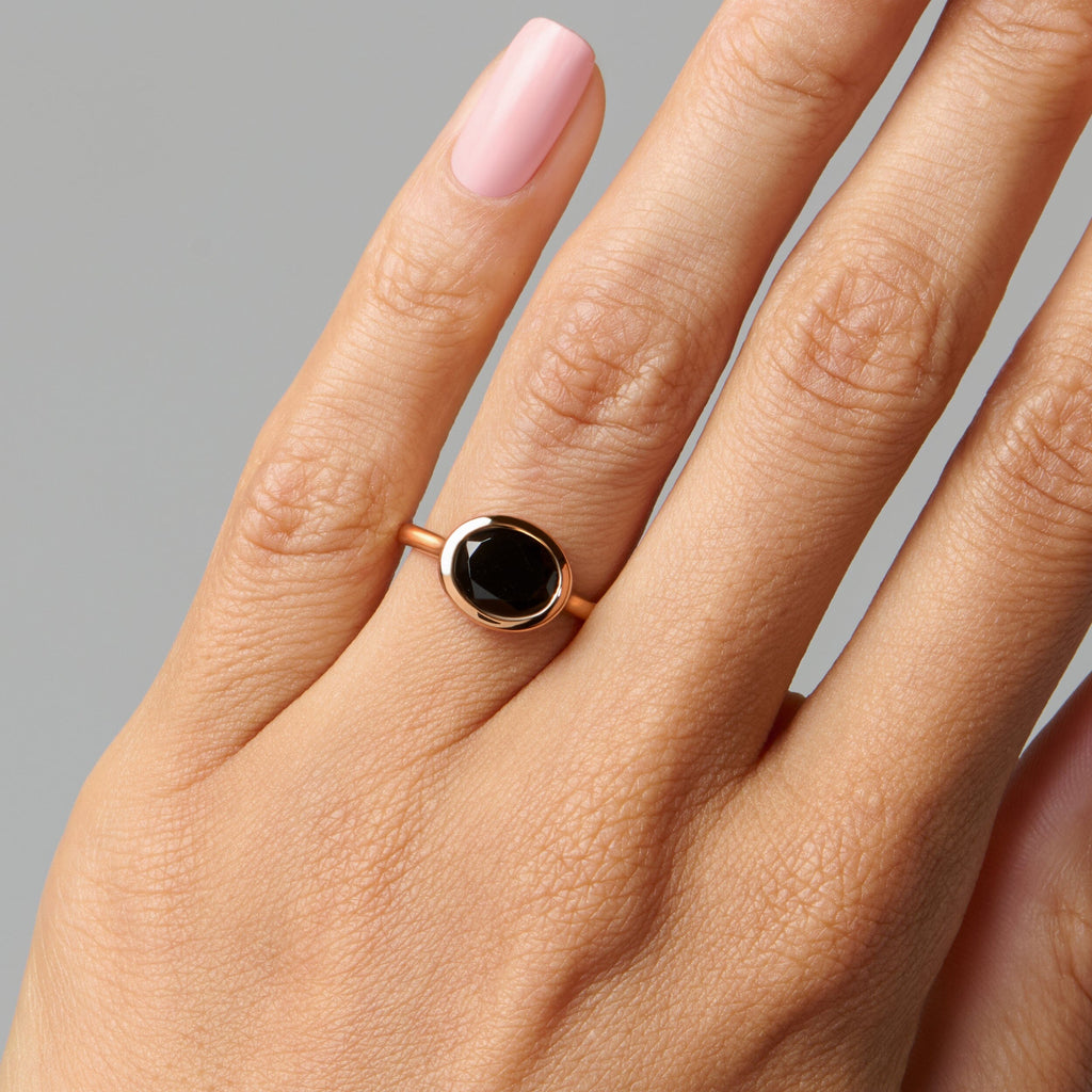 Black Obsidian Ring - Skin-Touch