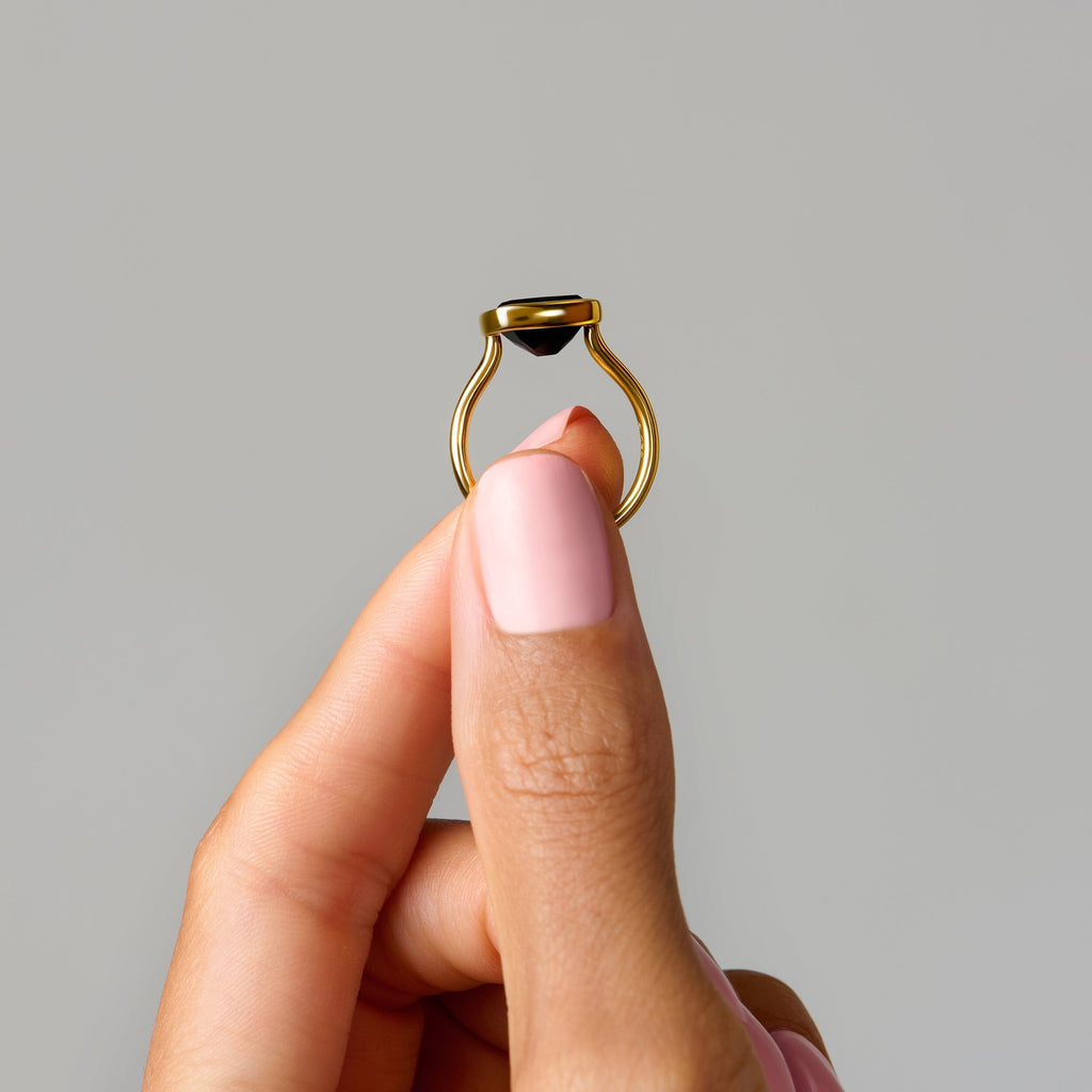 Black Obsidian Ring - Skin-Touch