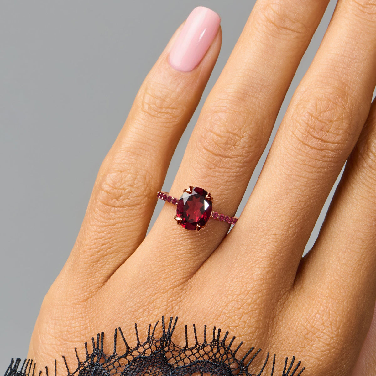 Garnet Ruby Ring - Harlow
