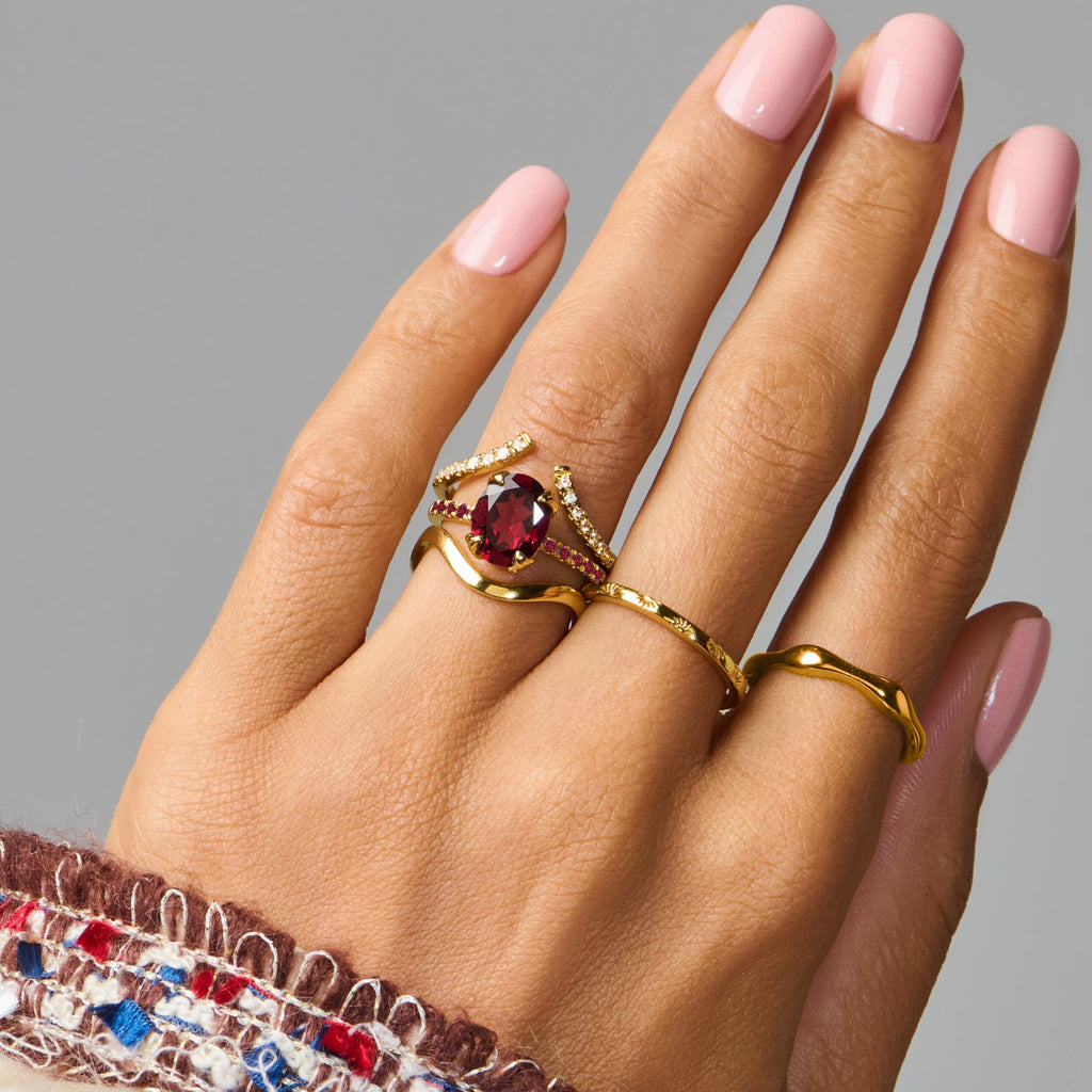 Garnet Ruby Ring - Harlow