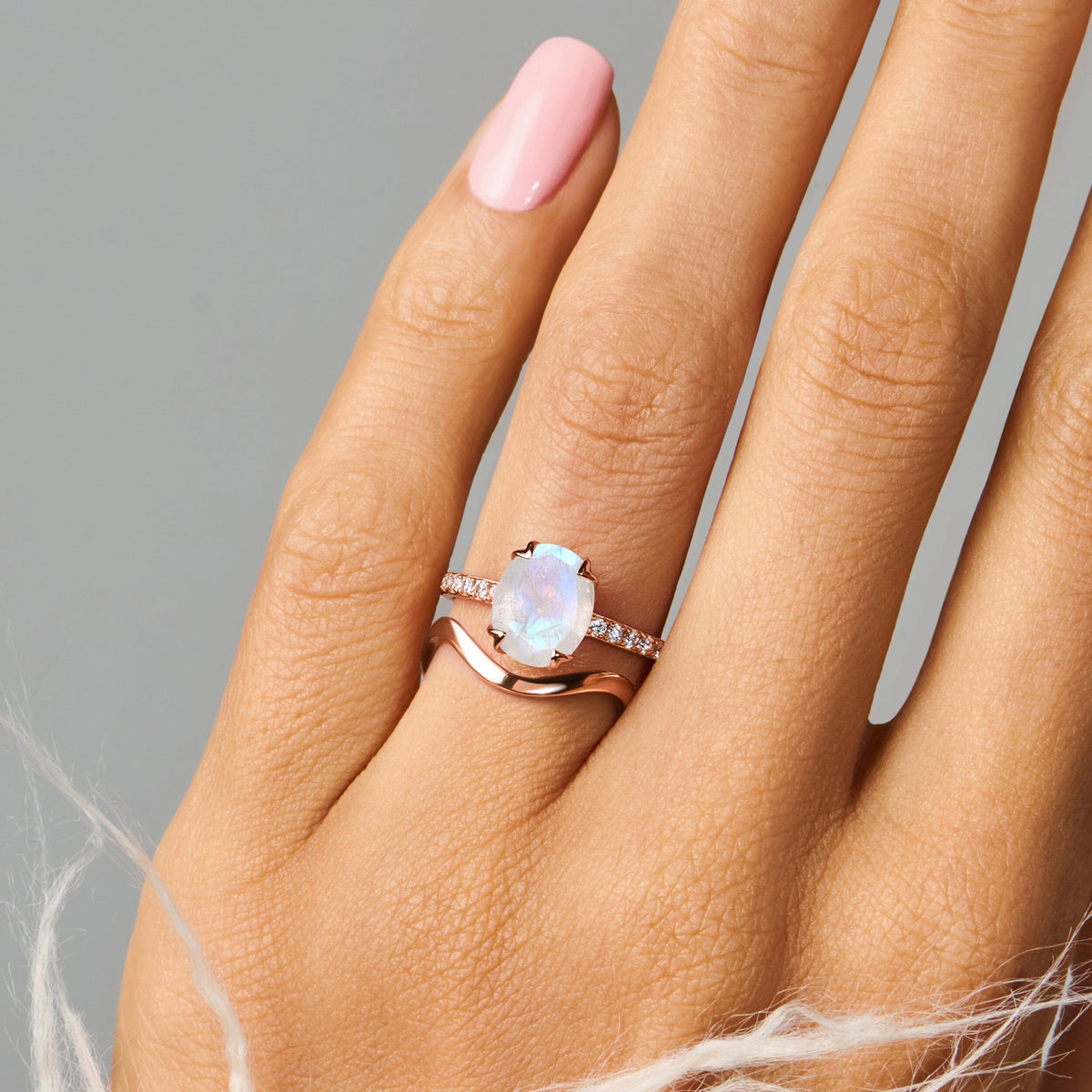 Moonstone Harlow & Waves Rings