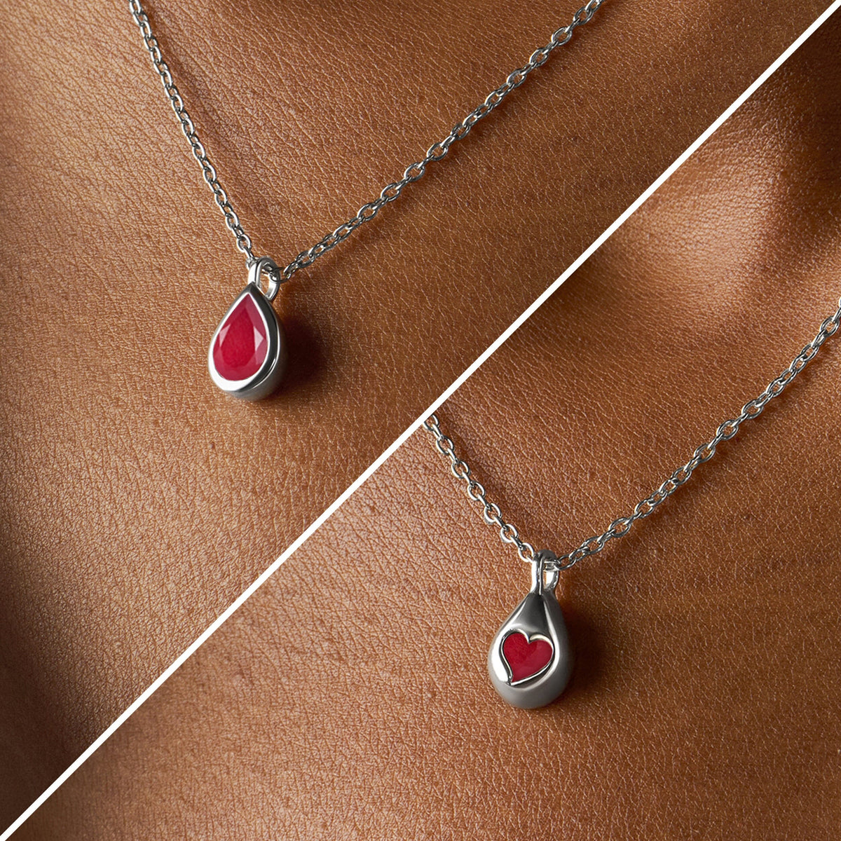 Pink Quartz Necklace - Hidden Heart