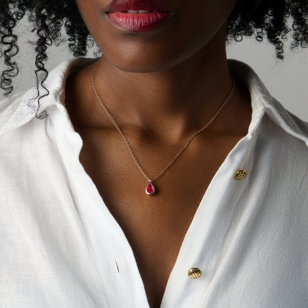 Pink Quartz Necklace - Hidden Heart