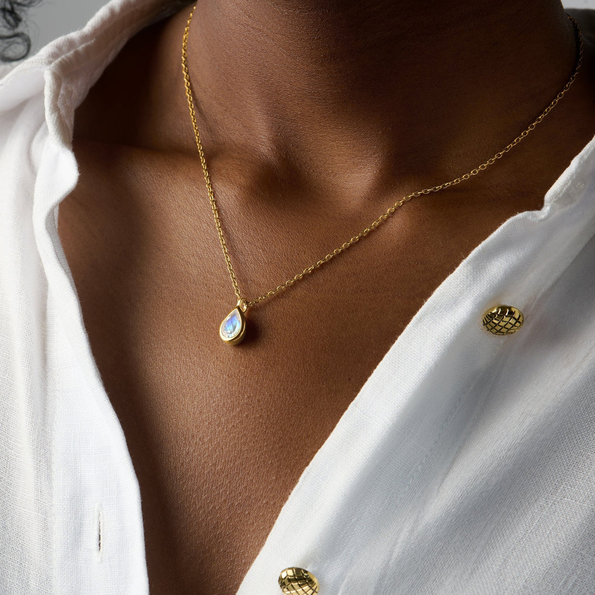Moonstone Necklace - Hidden Heart